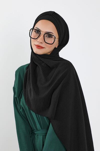 Aisha's Design Practical Aerobin Shawl, Cps-91, Black