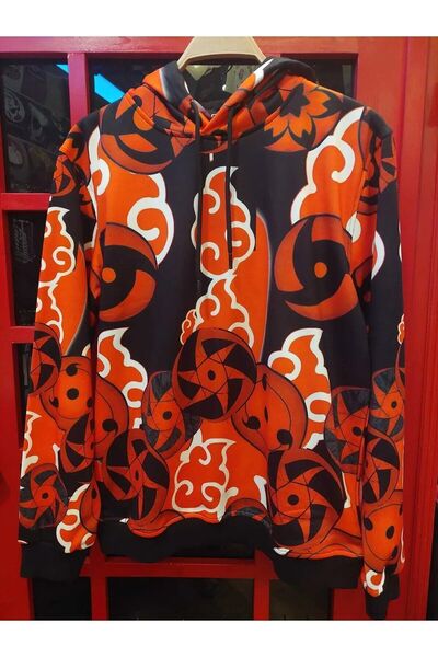 FG KONNİCHİWA Наруто Узумаки качулка с качулка - лазерно отпечатване, аниме манга Хатаке Какаши Учиха Итачи дизайн