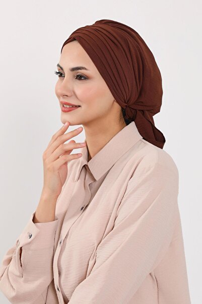 Aisha's Design Πλισέ καπέλο Aerobin, B-86A, Καφέ