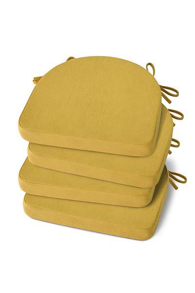 METİNEV Oval Chair Cushion Four Pieces