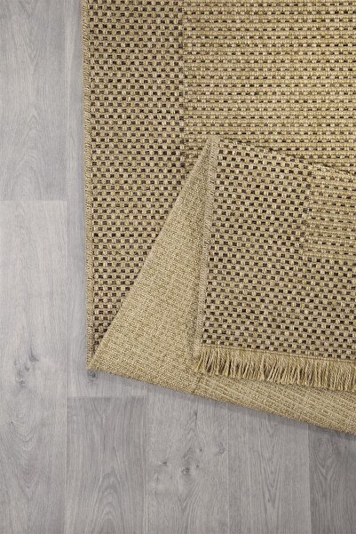 SANRUGS Home & Living Yıkanabilir Sisal Jüt Dokuma Hasır Halı Kilim Püsküllü ...