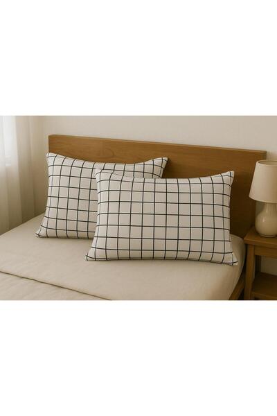 Mbcollection 8 قطع من القطن بنمط 4 مقاس 50 × 70 سم مع غطاء وسادة مجموعة من 8 قطع