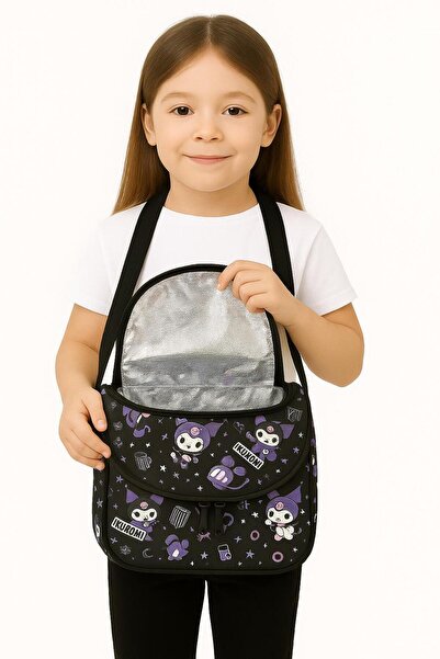 Bambus Home V Model Kuromi Karakter Termoslu Su Geçirmez Yalıtımlı Lüks Beslenme Çantası