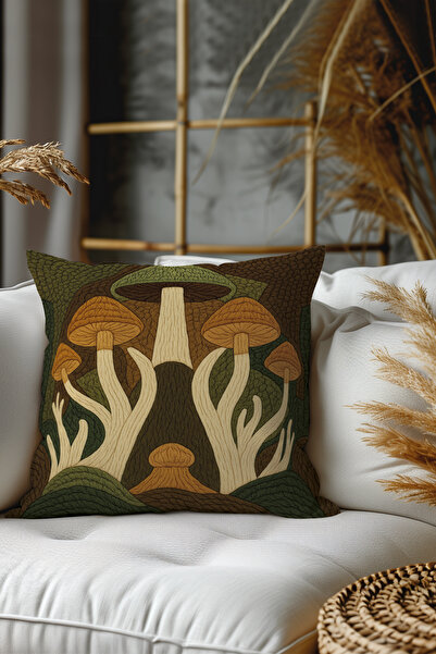 Belle Benoit Set of 2 Embroidery Patterned, Double-Sided Printed, Decorative Throw Pillow Case – Bohemian Style, Zippered