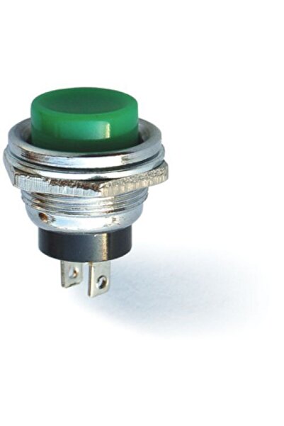 Mykablo "180" 16 Mm Metal Gövdeli Yeşil Push Buton