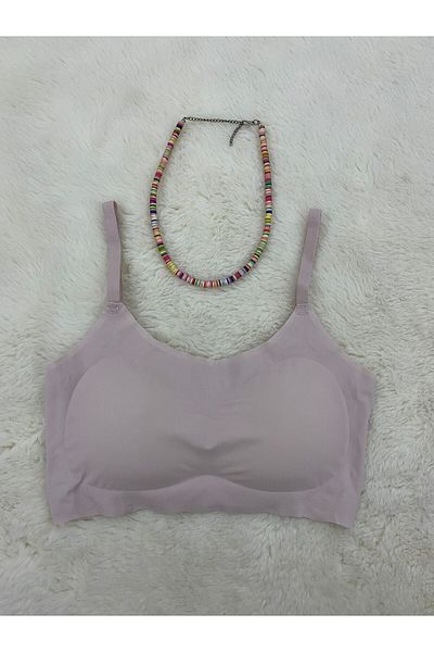 İltena Laser Cut Seamless Sports Stylish and Comfortable Bra with Removable Pads