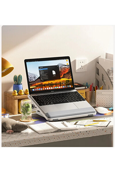 Fibaks حامل خشبي محمول بتصميم مريح وقابل للتعديل للكمبيوتر المحمول والكمبيوتر اللوحي وحامل قراءة الكتب