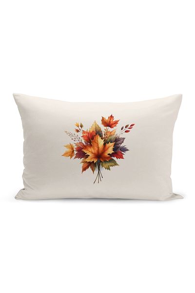 Bertille Home Autumn Series Double Sided Digital Printed Throw Pillow Cover (Halloween Autumn Cushion Cover)