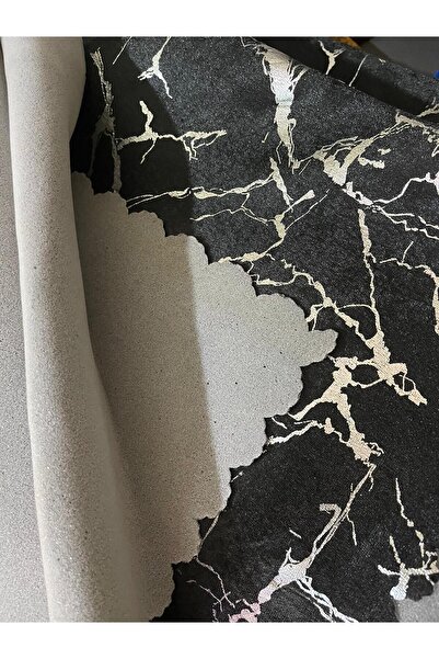 Tekstilsa Husa de canapea pentru fotoliu New Fashion Folie argintie Decorativa Neagra Husa de canapea din burete 1buc