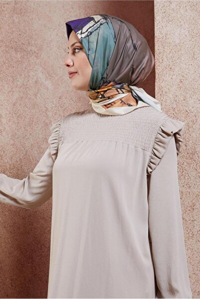 Alvina Φουλάρι ALVİNA 8426 με μαρμάρινο σχέδιο