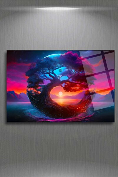 HMDS CONCEPT Pictură pe sticlă Yinyang Pământ și Soare 7