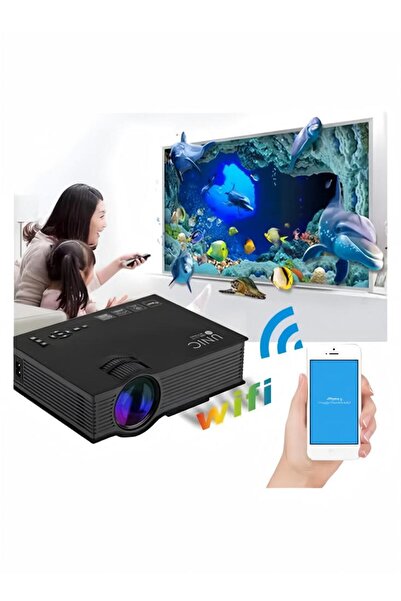 Generic Unic 5G WiFi Home Theater Projector UC46 Outdoor Bluetooth Projector, Dolby Audio, Wireless & Wired