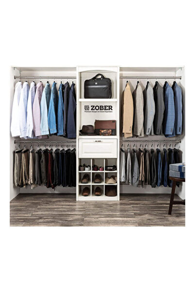 Generic 30-Piece Sliding Wooden Hanger - Premium Lotus Wood With 360° Swivel Hook With Notch And Chrome