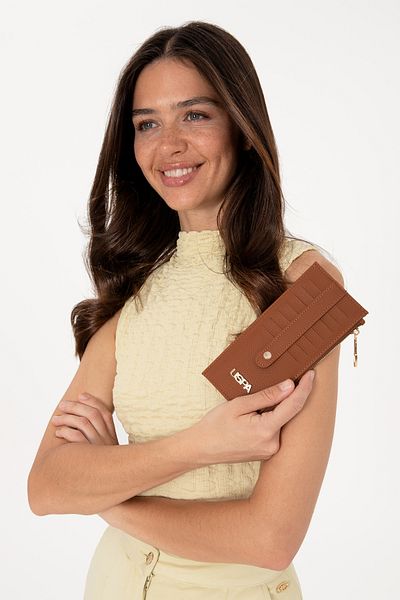 U.S. Polo Assn. Women's Tan Wallet 50307259-Vr099
