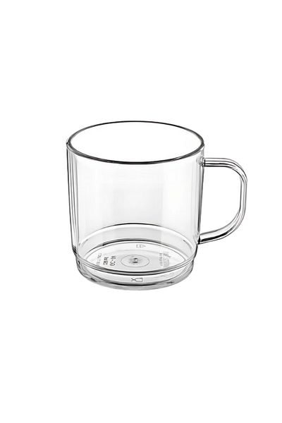 Prisma 6Pcs 300ml Unbreakable Polycarbonate Plastic Clear Tea-Coffee and Soft Drink Cup