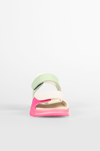 Vicco Laura Model - Mint Green/White Lighted Sandals for Baby Girls and Children