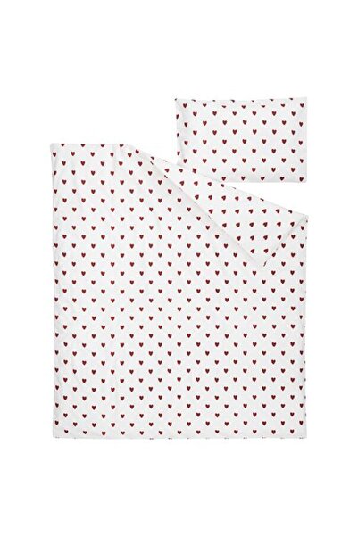 IKEA Barndrome Baby Duvet Cover Set - White/Red, 110X125/35X55 cm