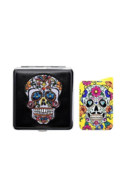 Atomic La Catrina Tabaka ve Çakmak Seti – ATLCset1