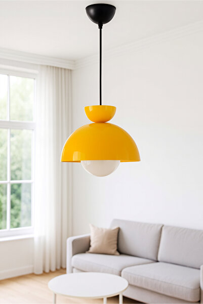 HOMİNG Homing Nuuq İskandinav Tarz Camlı Metal Sarı Sarkıt 241337