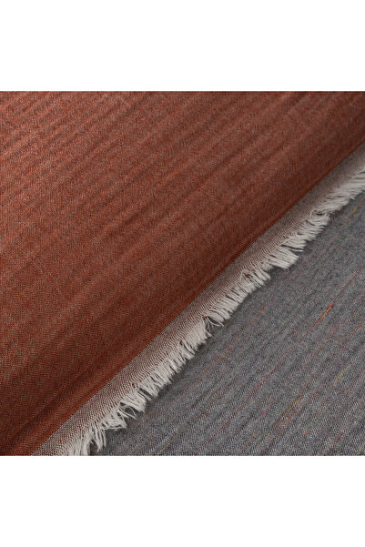 Ecocotton Muna Çift Kişilik Yatak Örtüsü %100 Organik Pamuk Inject Terra-Antrasit 240x260 Cm