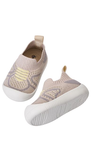 Mumenim Docol Kids Baby Flexible, Comfortable Orthopedic Sole Beige Daily First Step Shoes and Sneakers