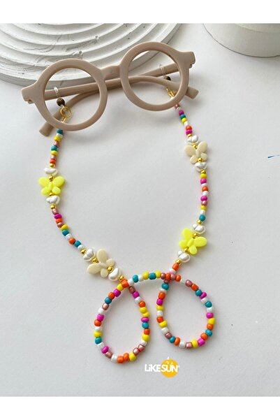 LiKESUN زهرة الأطفال نظارات حزام النظارات سلسلة النظارة