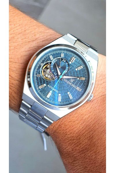 Raymond Rym- 250424   Raymond Men's Automatic Watch - Stainless Steel and Sapphire Glass - 2 Years Warranty