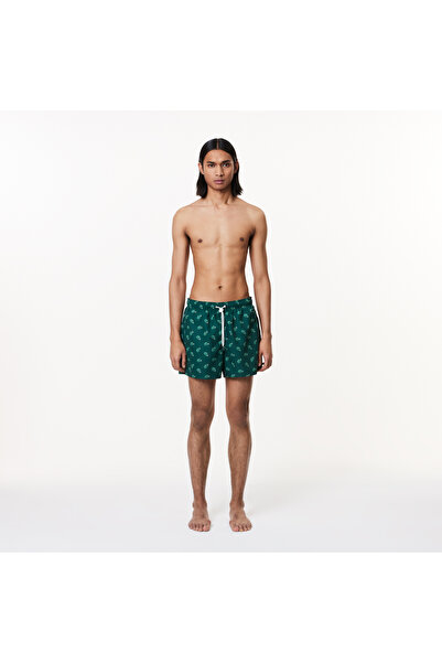 Lacoste Erkek Desenli Yeşil Mayo