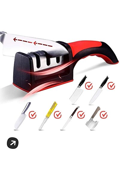 MEZİGARC Profesyonel 3 Açılı Elmas El Bıçakları Bileme Aparatı Kullanışlı Pra...