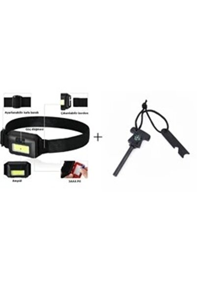 Orcamp OUT-4510 Magnezyum Çubuk+ Ayarlanabilir Kafa Lambası