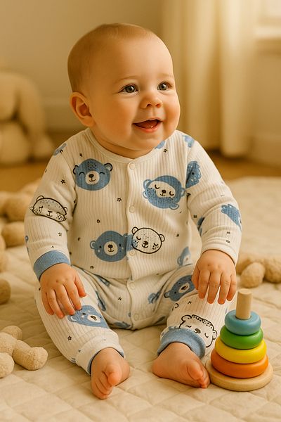 cimcim baby Teddy Bear Baby Jumpsuit