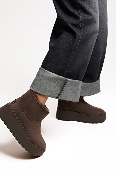 Bershka Platformlu kürklü bot