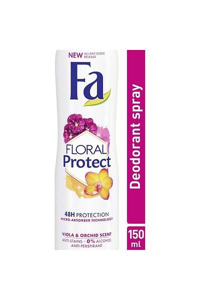 Fa Floral & Protect Orchid & Viola Anti-Perspirant Deo Spray – 150ml Long-Lasting