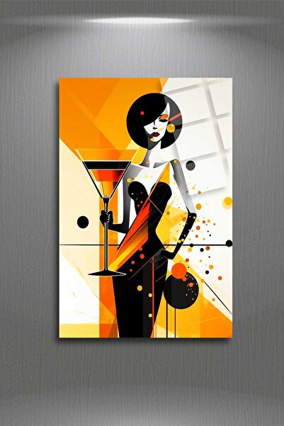 HMDS CONCEPT Cocktail, pictură pe sticlă de artă modernă 40