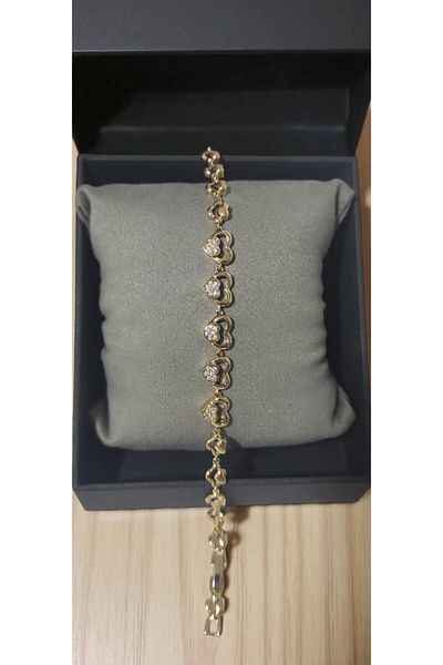 XUPING JEWELRY Zircon Stone Heart Bracelet