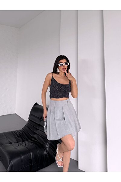 Butik Confiance NOA Kadın Etek - Lune Grise