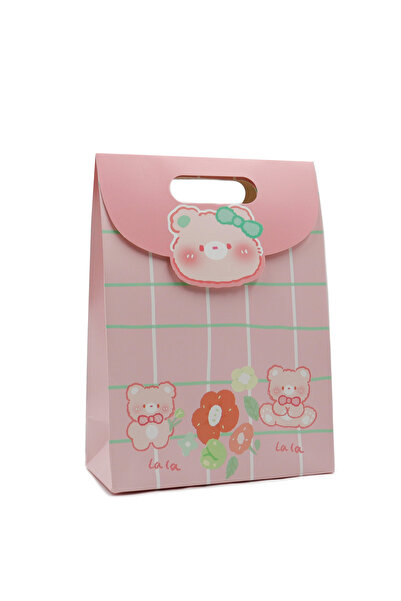 repro design 19x26 Sevimli Zarf Model Karton Hediye Çantası Cırtlı Doğum Günü Parti Çantası 1 Adet Model 10