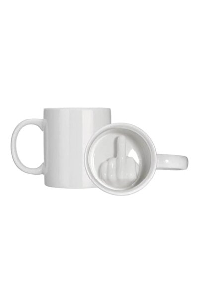 KASEVY Cana Amuzanta Cu Degetul Mijlociu, Din Ceramica, Rezistenta In Microunde Si In Masina De Spalat Vase