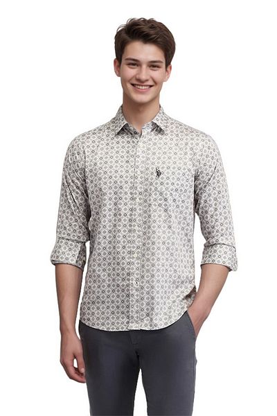 U.S. Polo Assn. Mens's Tailored Fit Poplin Shirt