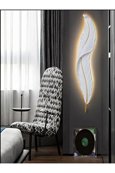 BİRGÜL DEKOR Tüy Aplik Letli Dekoratif Obje Polyester Mazemeden Üretilmistir ...