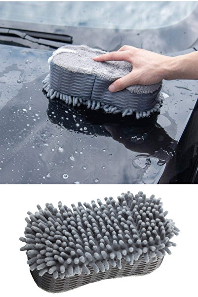 MeyZone Premium Çift Taraflı Oto Araç Yıkama Ve Cila Sünger Eldiveni