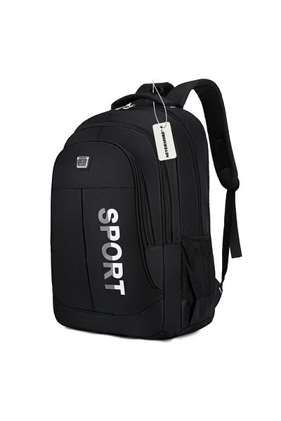 OEM School bag, NEVERMORE, Large capacity, 50 x 35 x 17 cm, Black