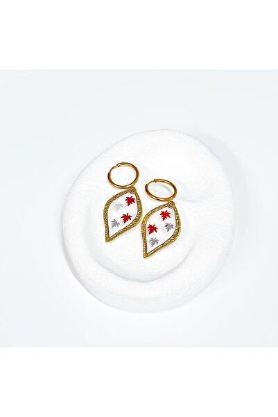 Vesce Atelier Feuille Jaune Handmade Earrings