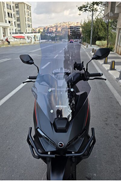 MOTOCAM RKS Lince 125 Siperlik Ön Cam 2021-2025 Model 65cm Füme Renkli 4mm OR...