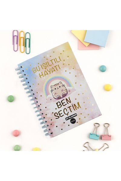 repro design I Chose This Sparkling Life Talking Planner Weekly Planner Spiral Notebook with Stickers