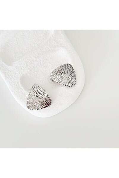 Vesce Atelier أقراط من الفولاذ الرمادي من تريانجولو