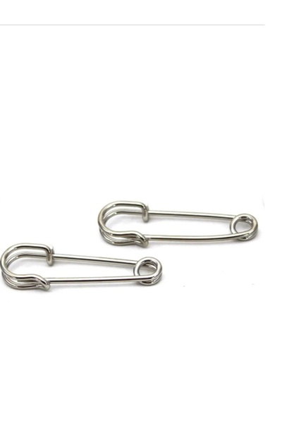 BEİLYS COSMETİCS & ACCESSORY إبرة اسكتلندية 5.5 سم، لون نيكل، إبرة مخلبية (5 ...