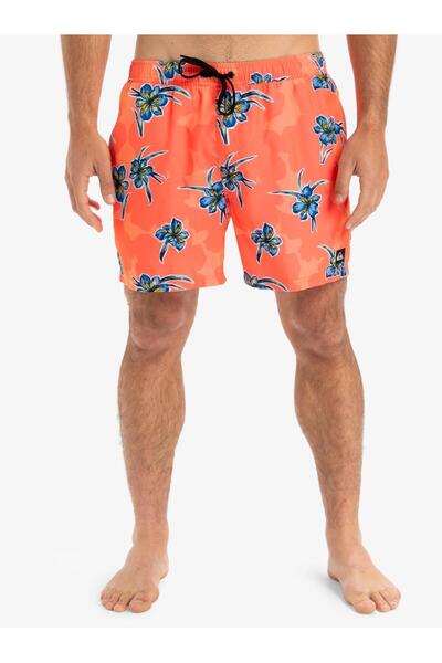 Quiksilver Eqyjv04121-Ficob Everyday Straight Volley 15 Men's Shorts Swimwear Red