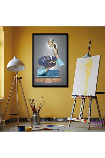 abartart Tekli Dikey Kanvas Poliklinik Tablosu Diş Resmi Yapan Ressam