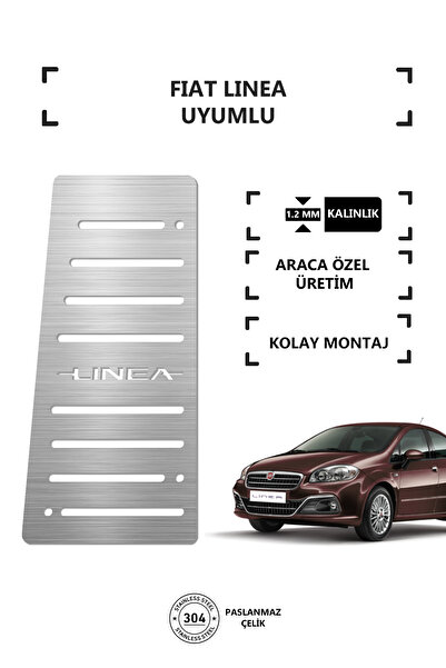 KromGaraj FIAT LİNEA Ayak Dinlendirme Pedalı Krom Ayak Dayama Pedalı